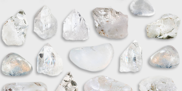 white gemstones